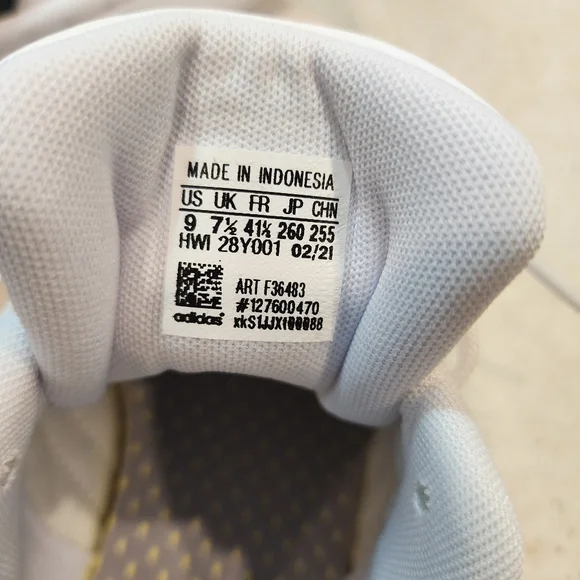 Adidas Grand Court Shoes Mens Size 9 White Black Cloudfoam Casual Tennis - Picture 6 of 8